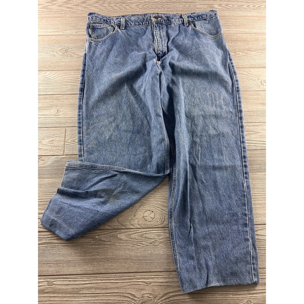 Carhartt B17DST Mens Relaxed Fit Denim Jeans Blue Made in USA 42x34 (Fits 42x27)
